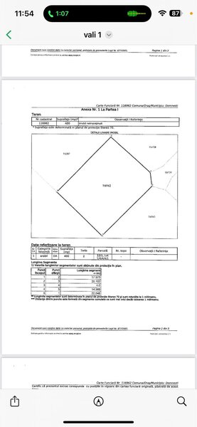 Domnesti, strada Ghioceilor, vand 2 loturi de teren intravilan.
